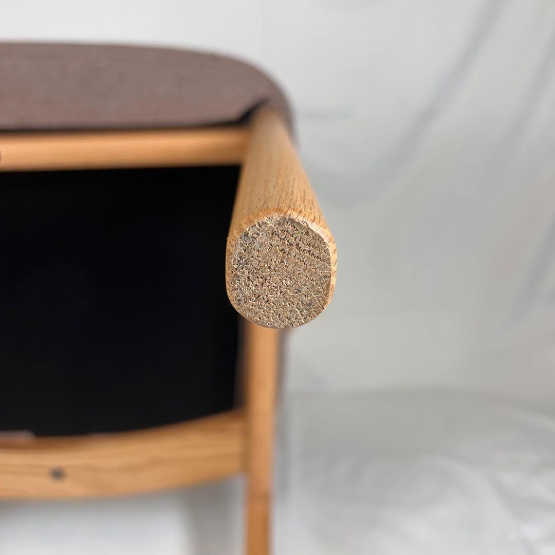 【極美品】ナガノインテリア ダイニングチェア DC355 オーク 日本製 天然木