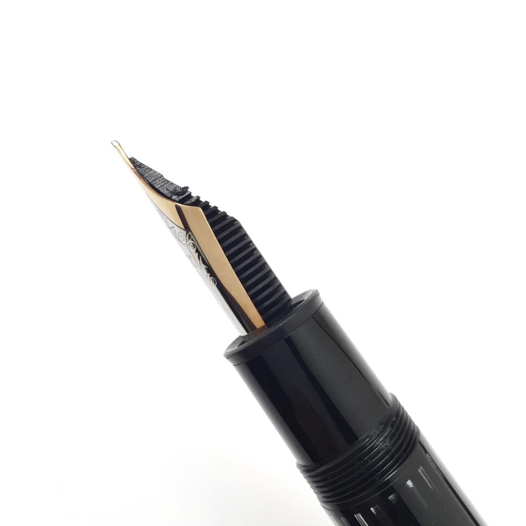 きれい 80年代 モンブラン 万年筆 149 14K 中白 エボナイト