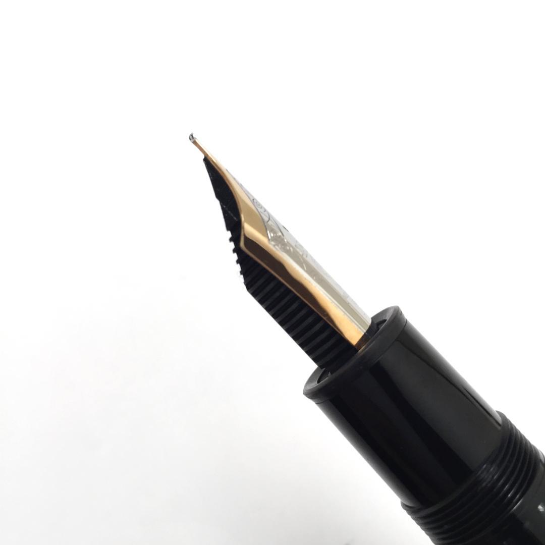 きれい 80年代 モンブラン 万年筆 149 14K 中白 エボナイト