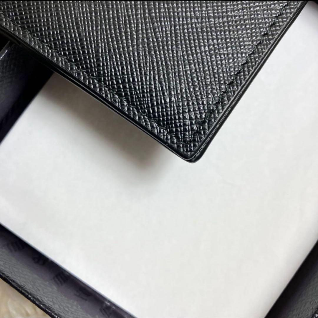 【未使用級】 プラダ サフィアーノ マネークリップ メタルロゴ 付属品完備