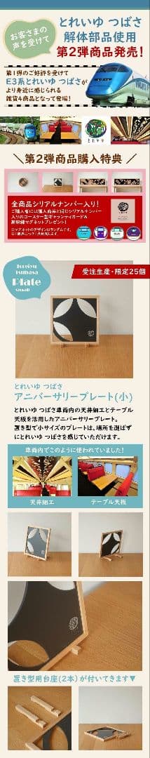 1*4様 JR東日本 新幹線 とれいゆつばさ アニバーサリープレート（小）数量限