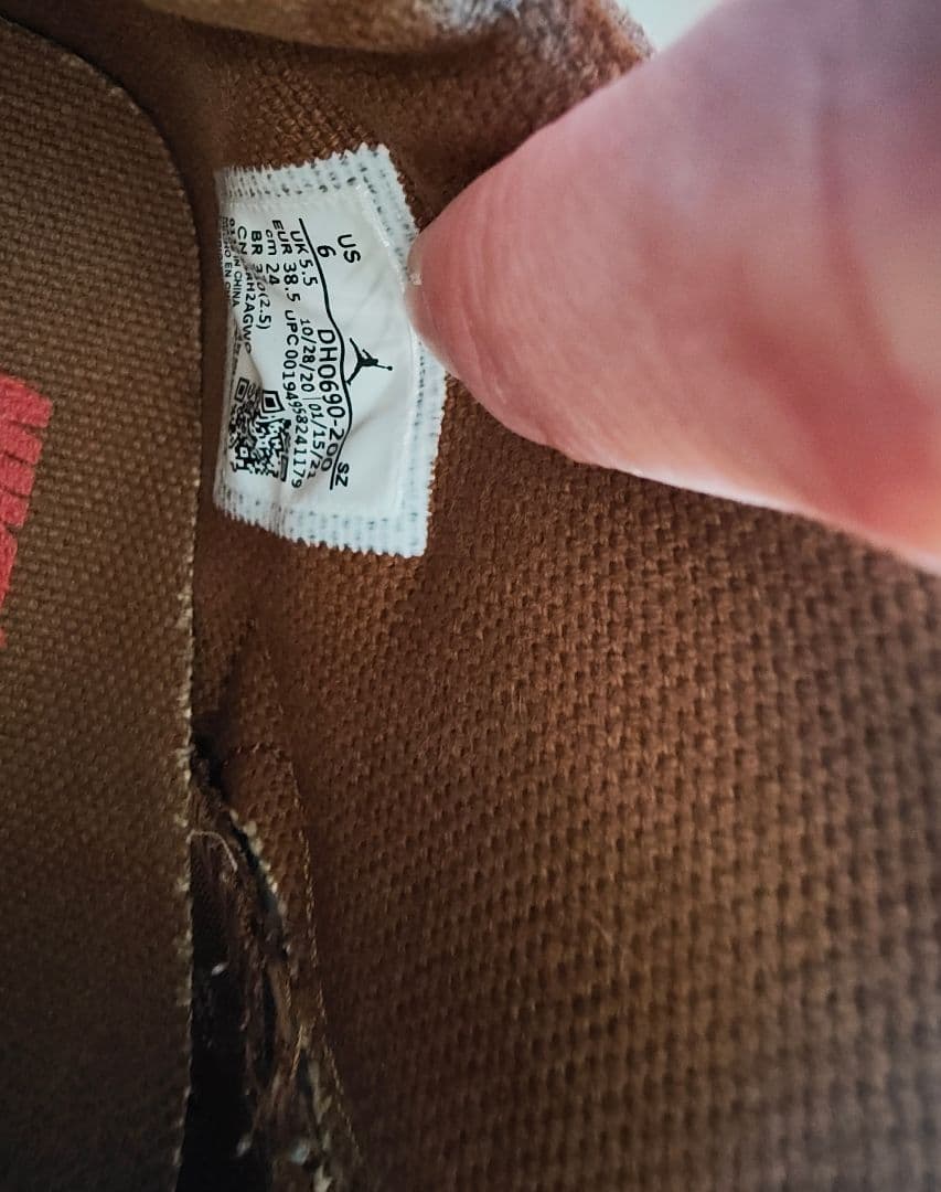 【超お得】air jordan6 TravisScott ナイキ　ジョーダン6