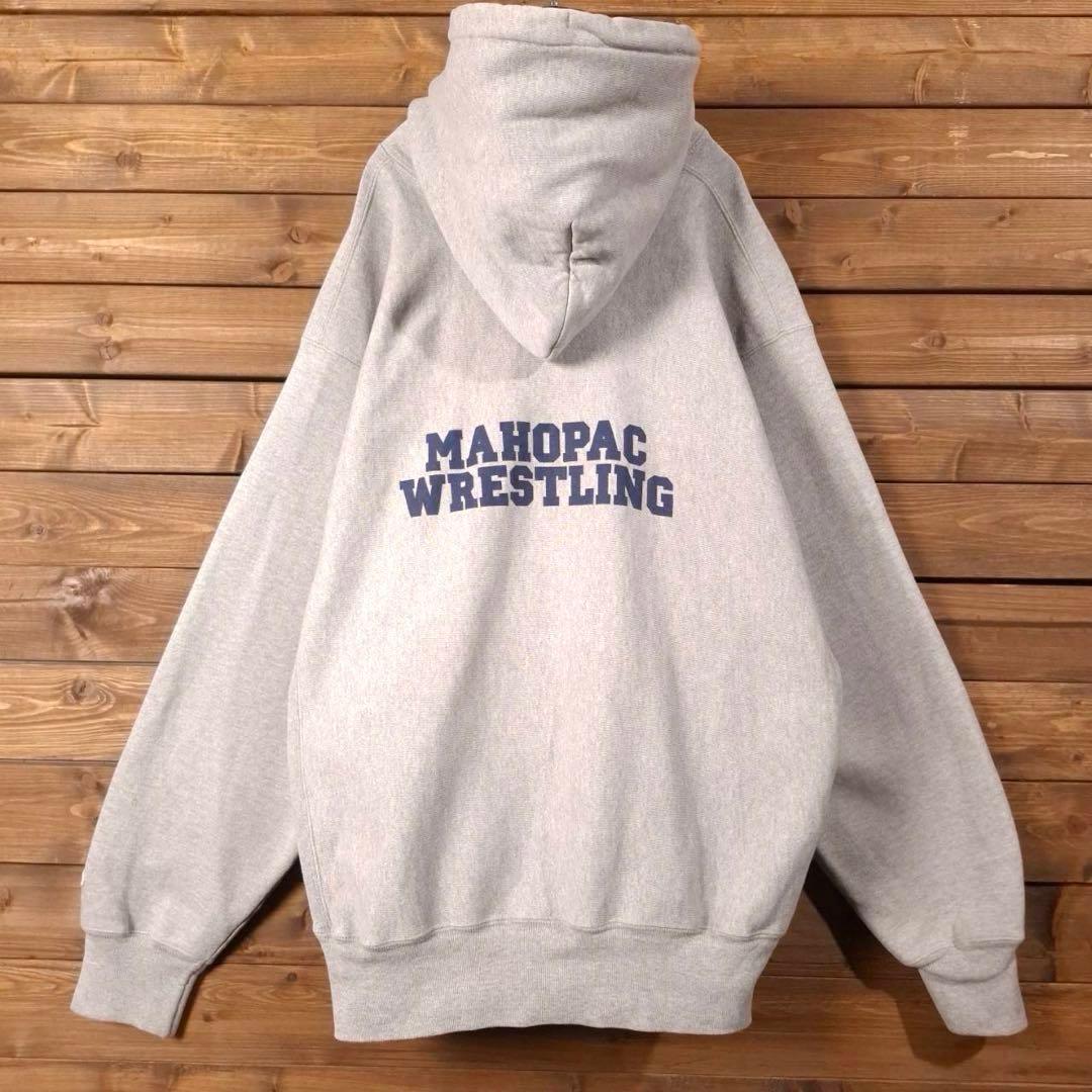 00s チャンピオン 両面プリント リバースウィーブ プルオーバー パーカー L