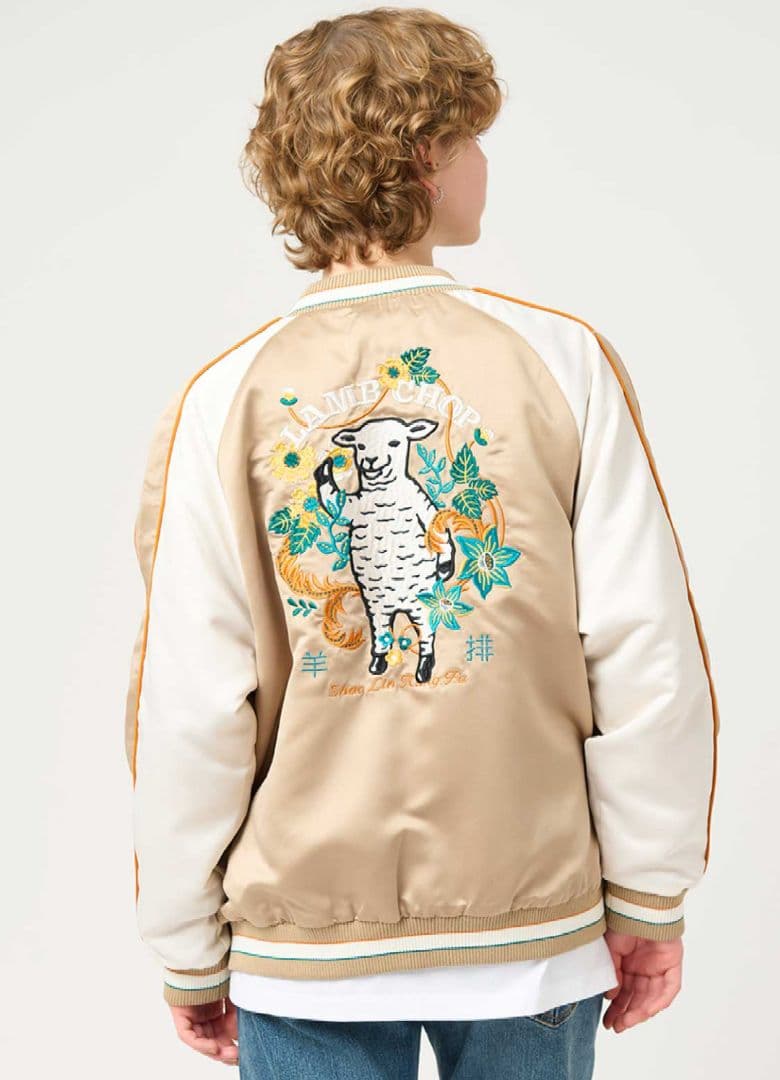 フラワーカンフーラムチョップ｜スカジャン 男女兼用 L 新品