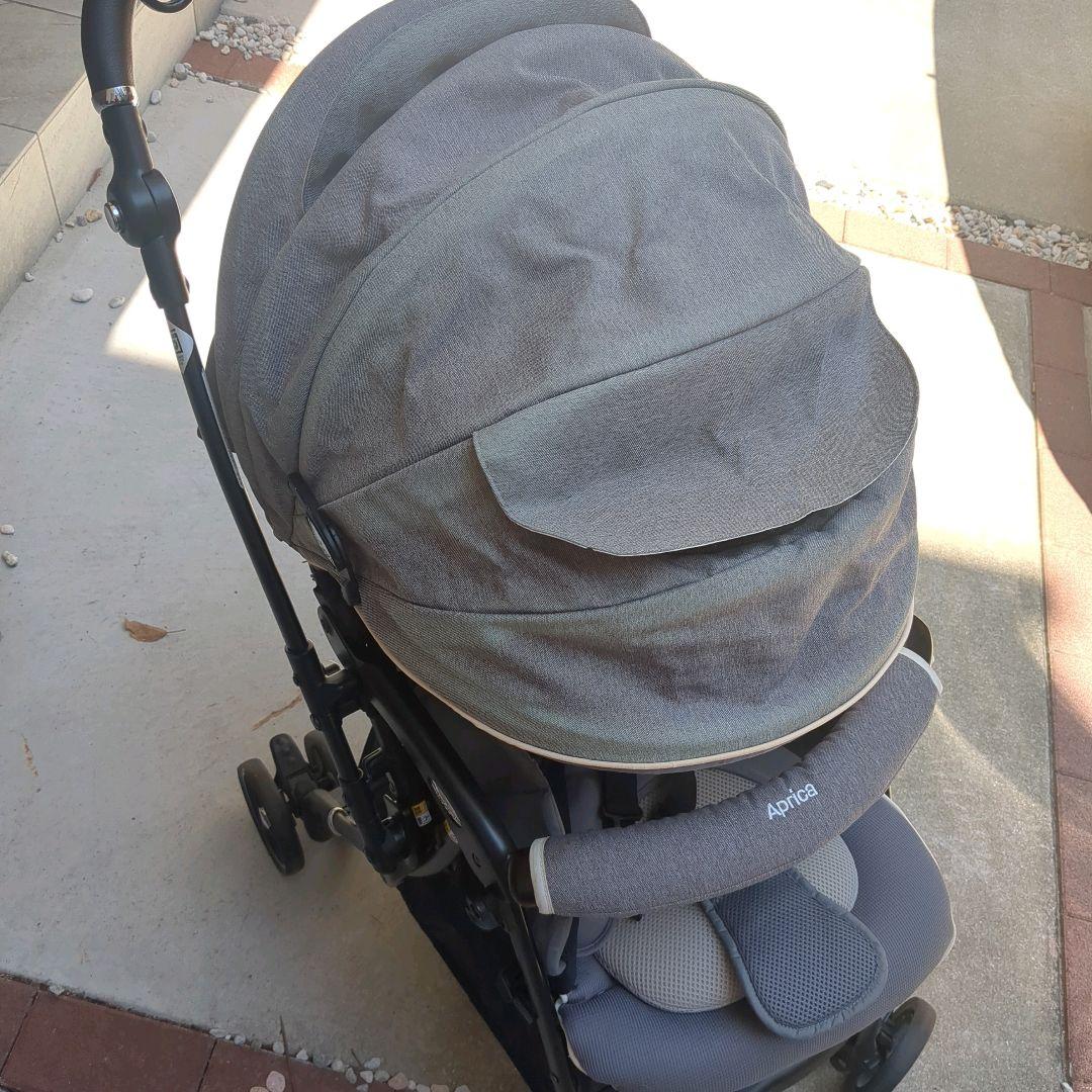 【美品】アップリカ ベビーカー ラクーナビッテクッション A型 両対面式