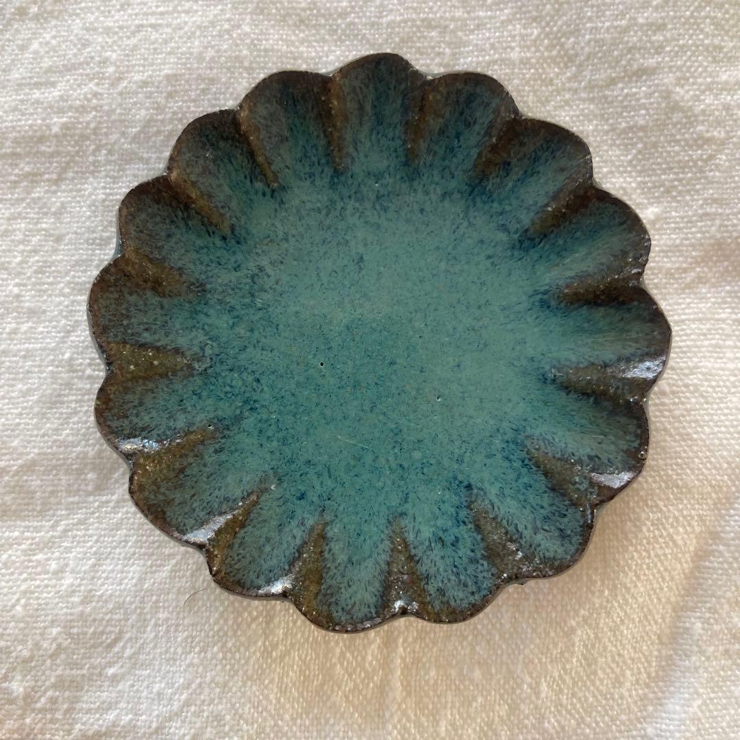 小澤基晴さんの輪花豆皿4枚セット