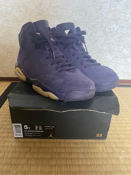靴 AIR JORDAN 6 RETRO GG PURPLE DYNASTY