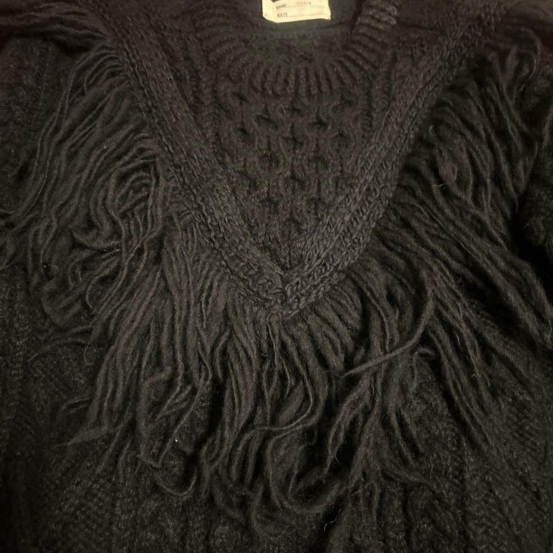 ナナナナサーカ77circaリメイクケーブルフリンジニット