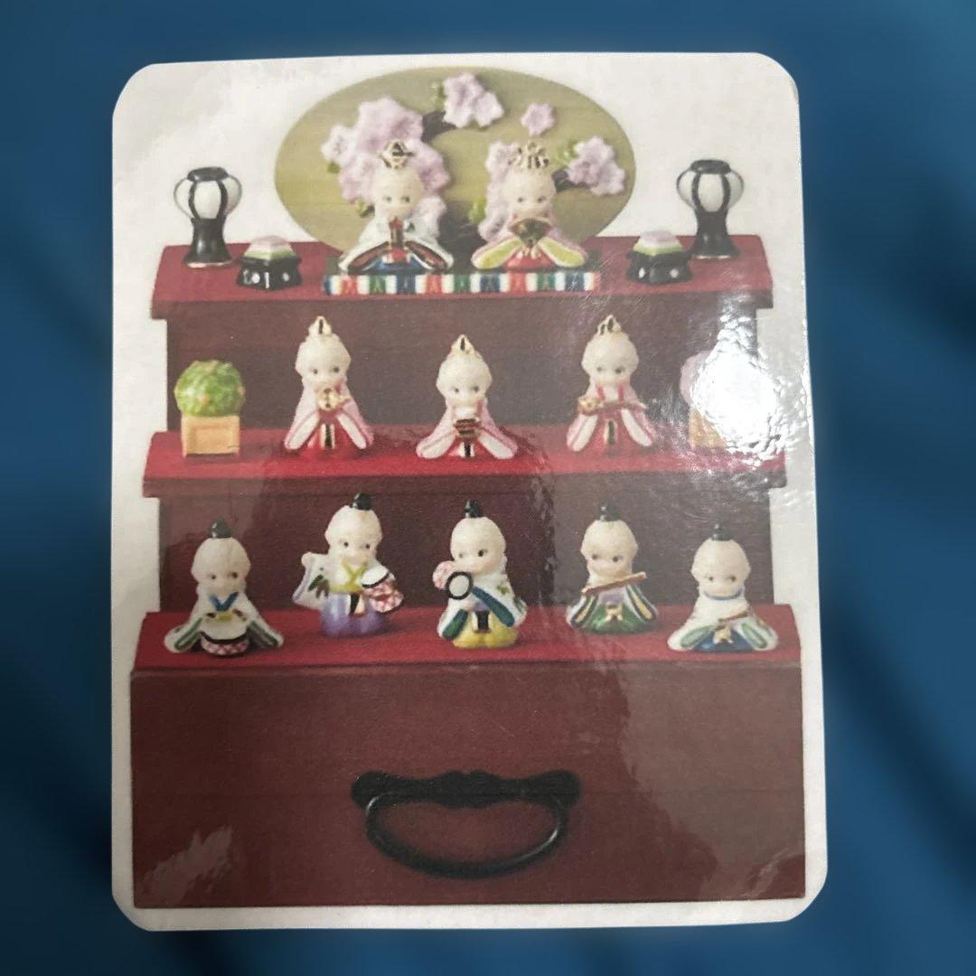 キューピー雛人形　三段飾り　加藤工芸　ローズ・オニール　未使用品