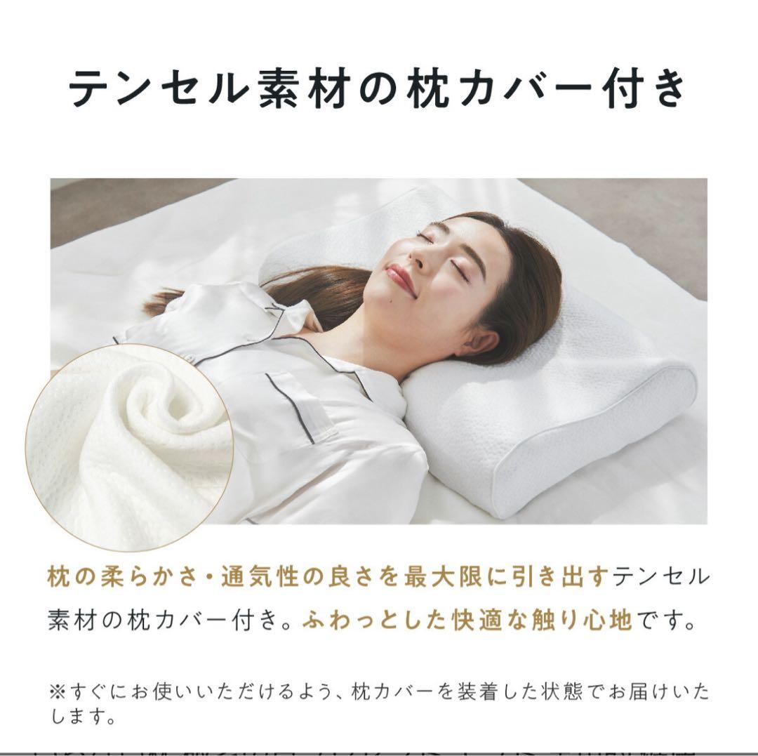 【ヒツジのいらない枕】テンセル枕カバー付 至極
