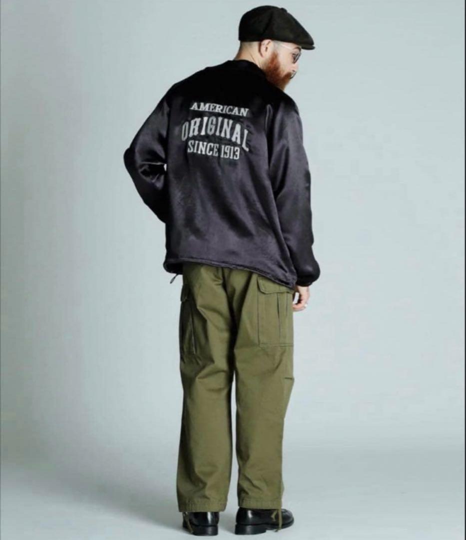 美品 schott ショット レーヨン コーチジャケット サテン L 黒