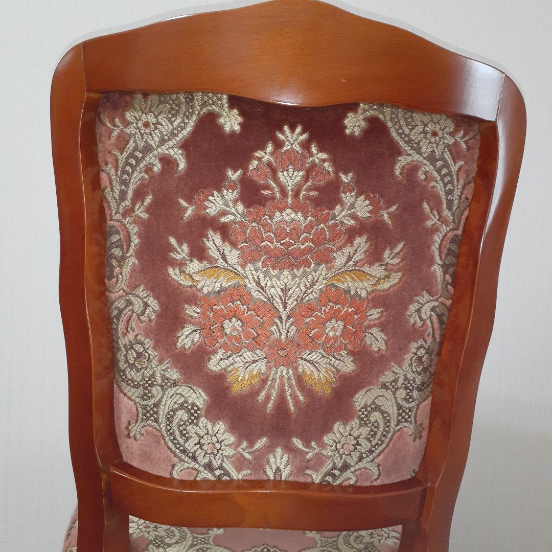 クワラ☆ロココ調☆猫足椅子☆赤色系☆ダイニング☆インテリア