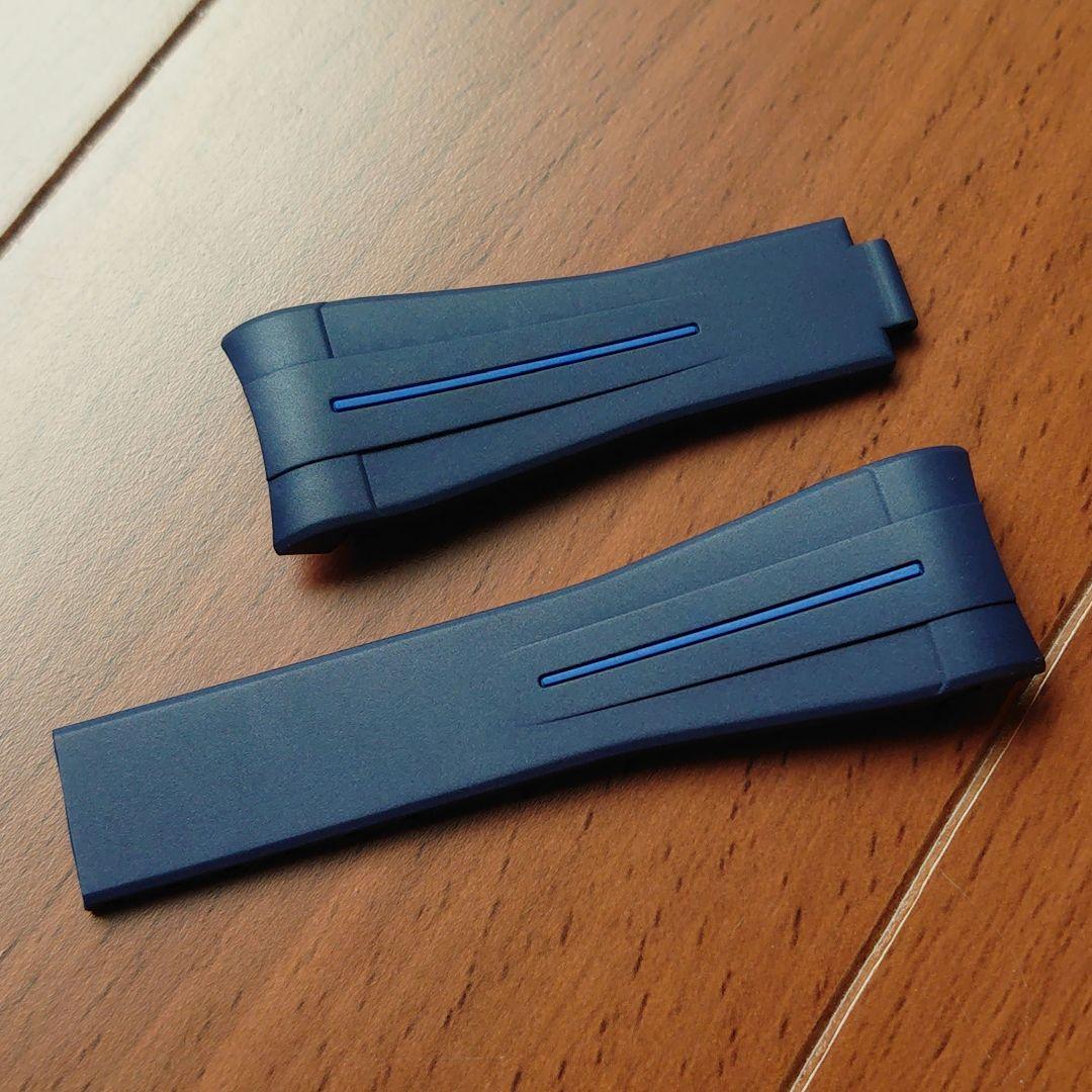 ラバービー RUBBER B ロレックス ヨットマスターⅡ 専用 ネイビー 美品