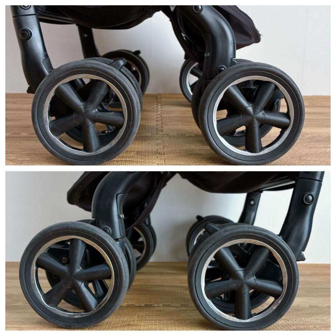 【良品】アップリカ　ラクーナデュアル　ベビーカー　AB型　両対面式　清掃済み
