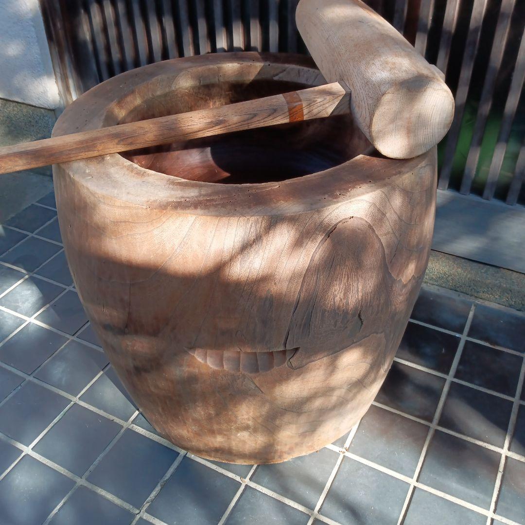 臼・杵セット　お餅作り　お正月　オブジェ