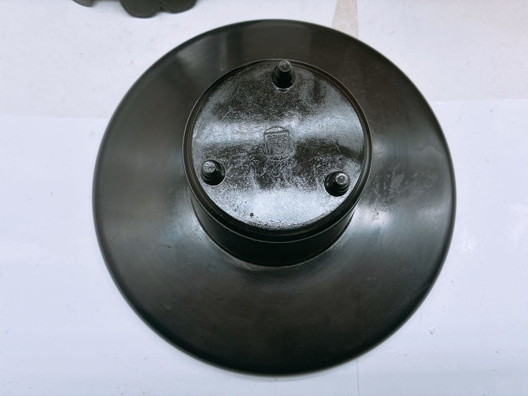 み*ん様 華道 花器 合金製 御玄猪（おげんちょ）芳幸造 在銘 黒色 金属製 生