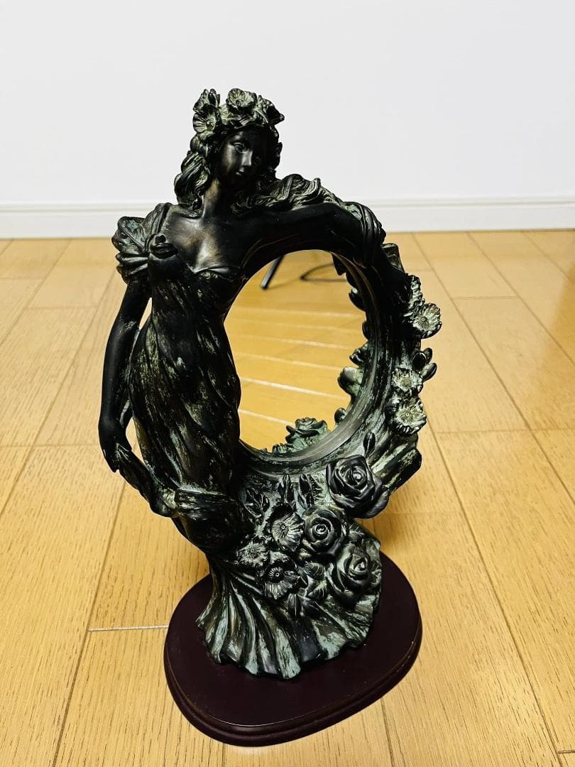 アールヌーボー　スタンドミラー