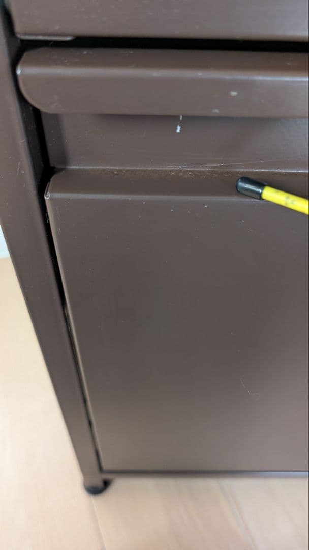 ダストボックス３段（３分別ゴミ箱）幅約34cm奥行約24.5cm高さ約127cm