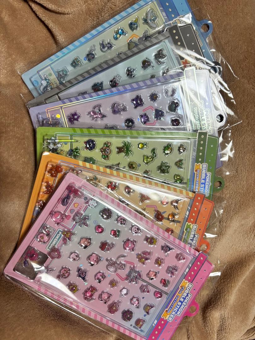ポケモン立体シール　韓国限定　公式品　ポケモンセンター　バブルステッカー