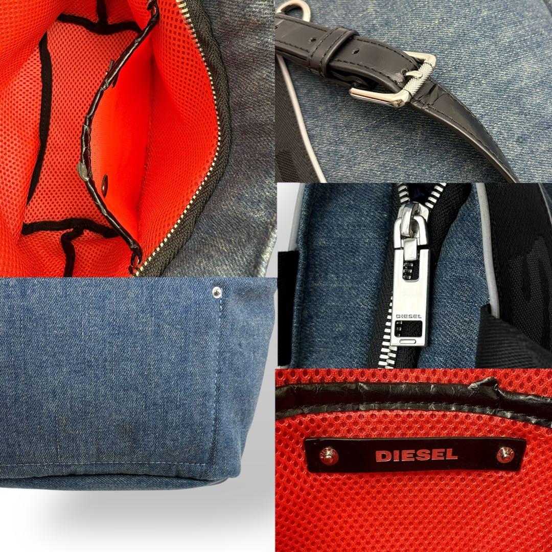 ディーゼル ハンドバッグ トートバッグ 2way 腕掛け 斜め掛け デニム ロゴ