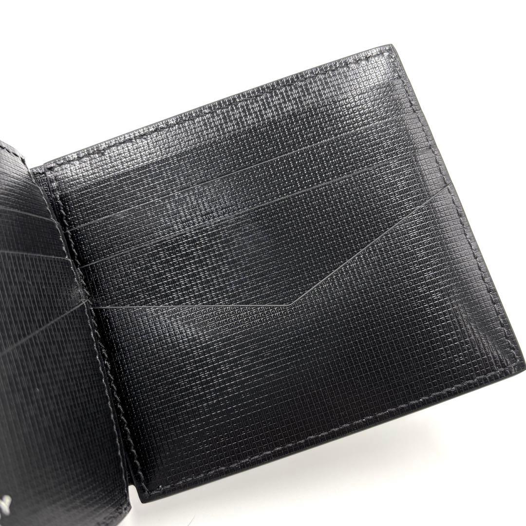 【未使用保管品・付属品完備】ジバンシー マネークリップ ロゴ レザー グリーン