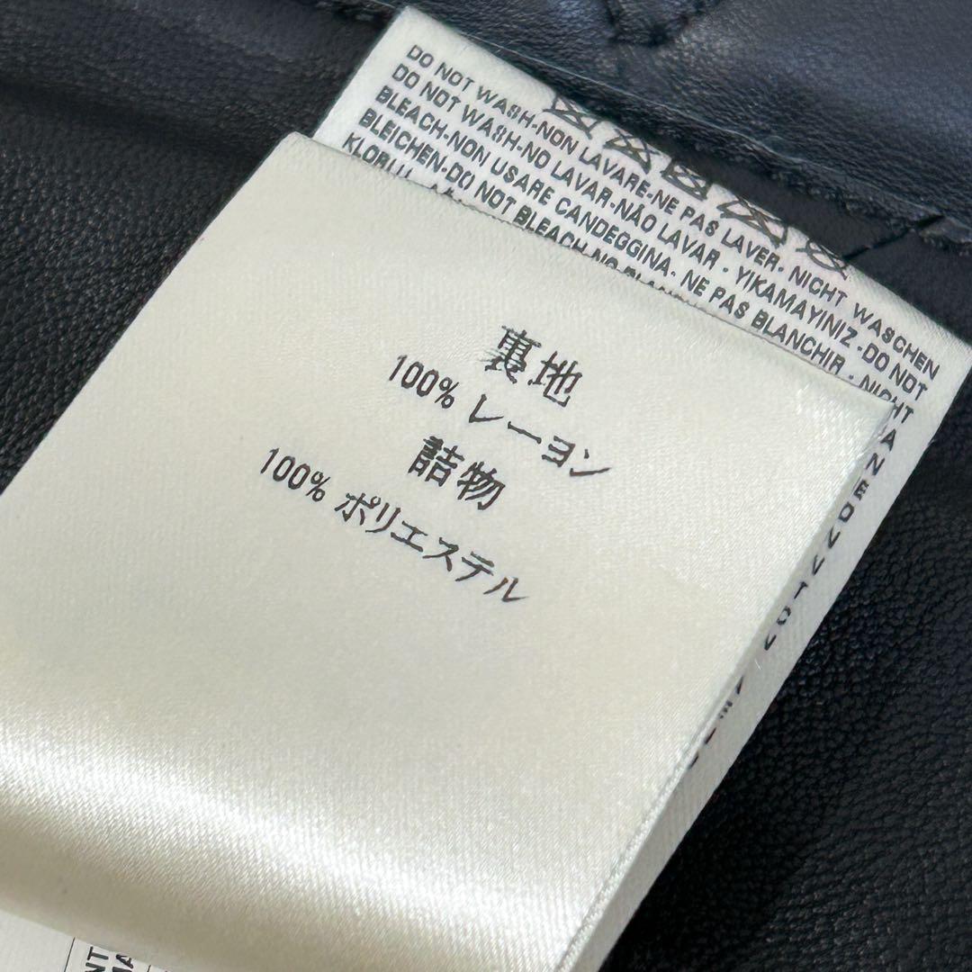 超美品✨ DIESEL BLACK GOLD ラムレザー MA-1 52