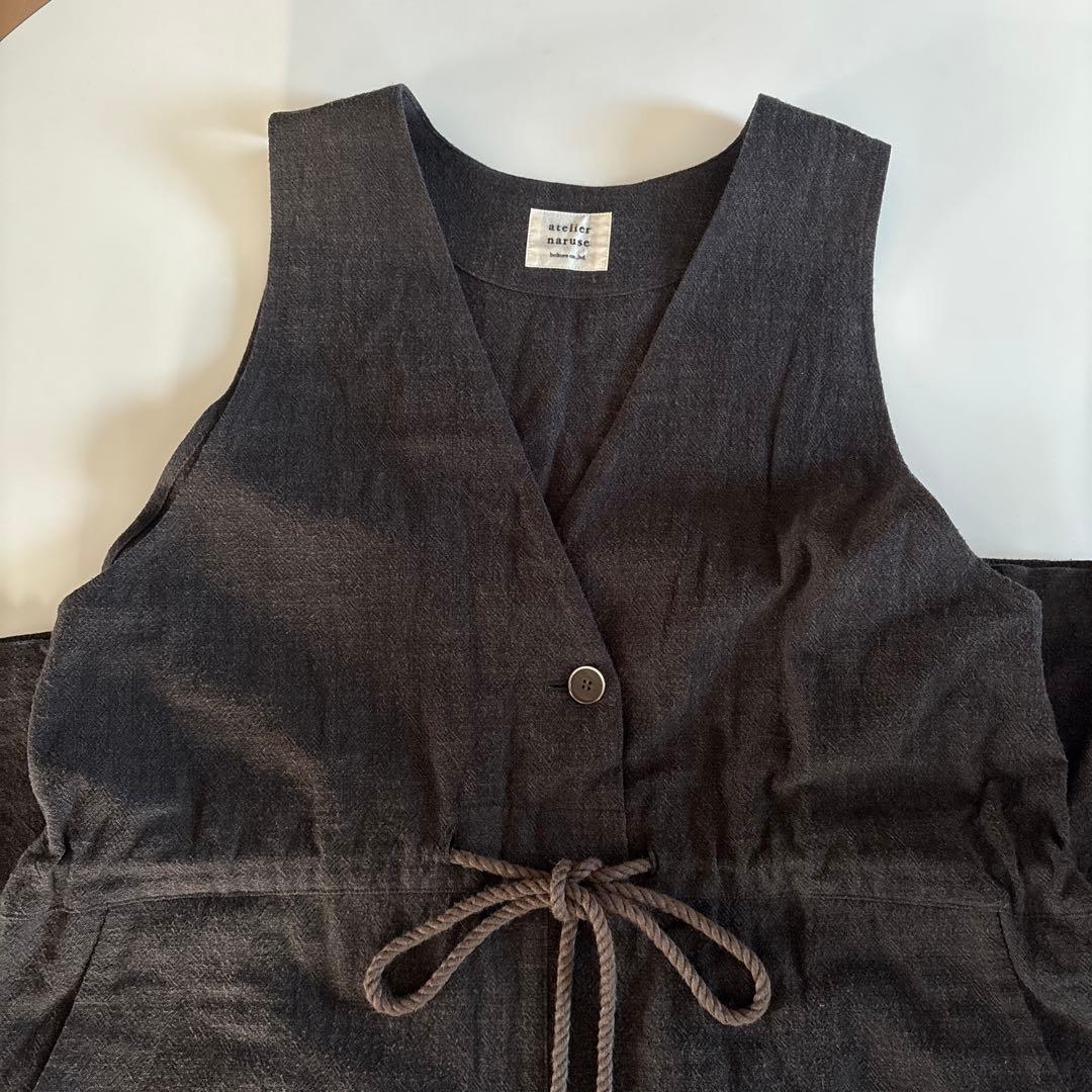 atelier naruse 黒 サロペット