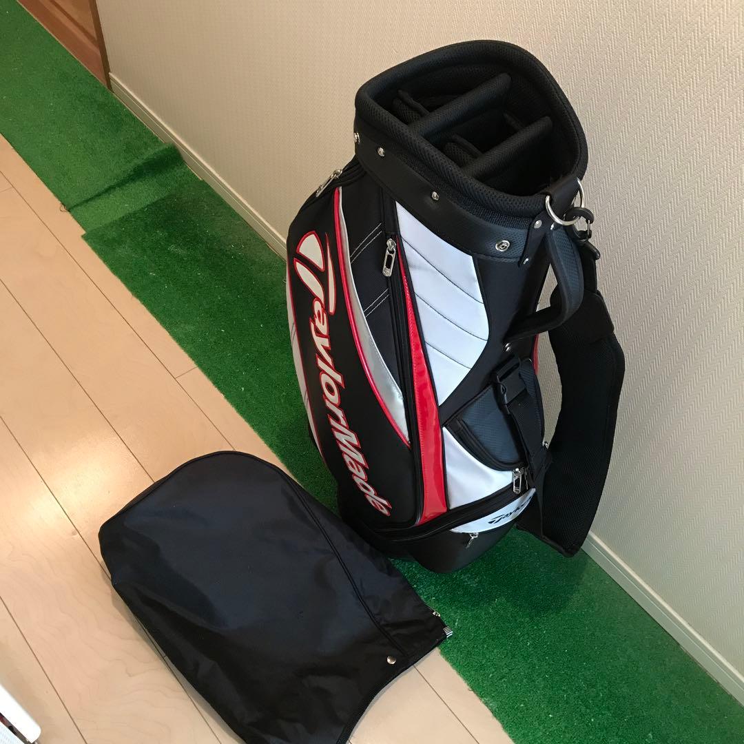 TaylorMade キャディバッグ 黒/白/赤