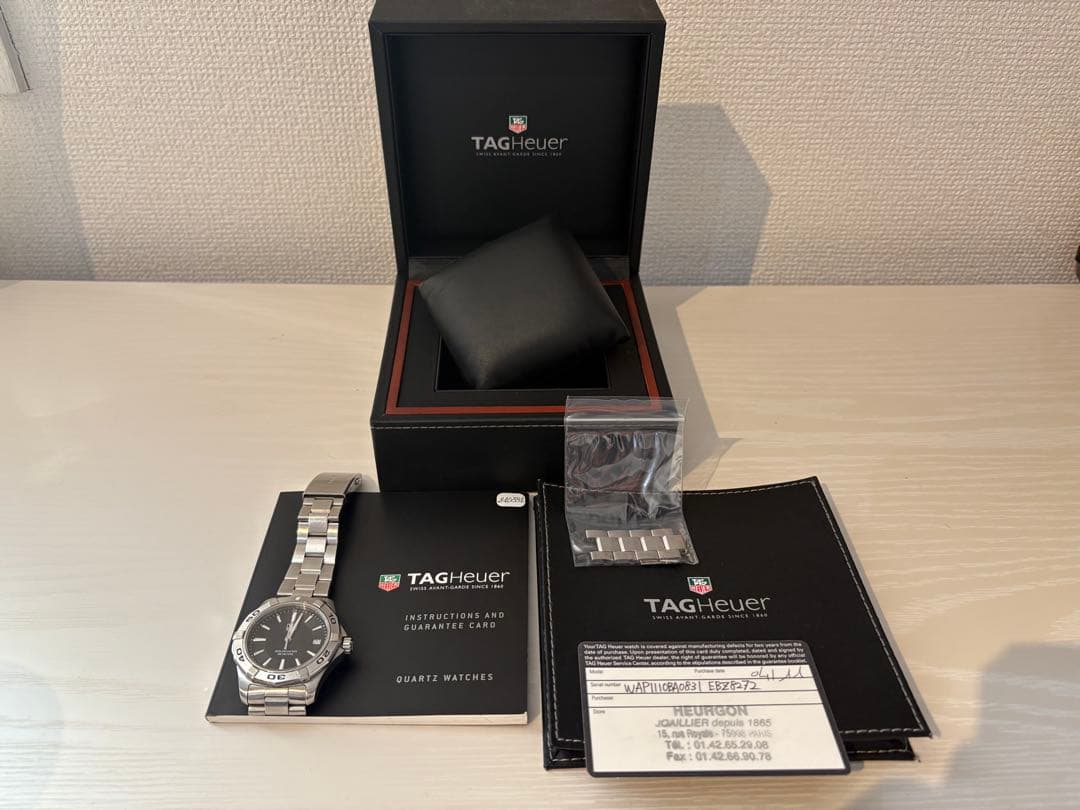 【要電池交換】TAG Heuer（タグ・ホイヤー）アクアレーサー WAP1110