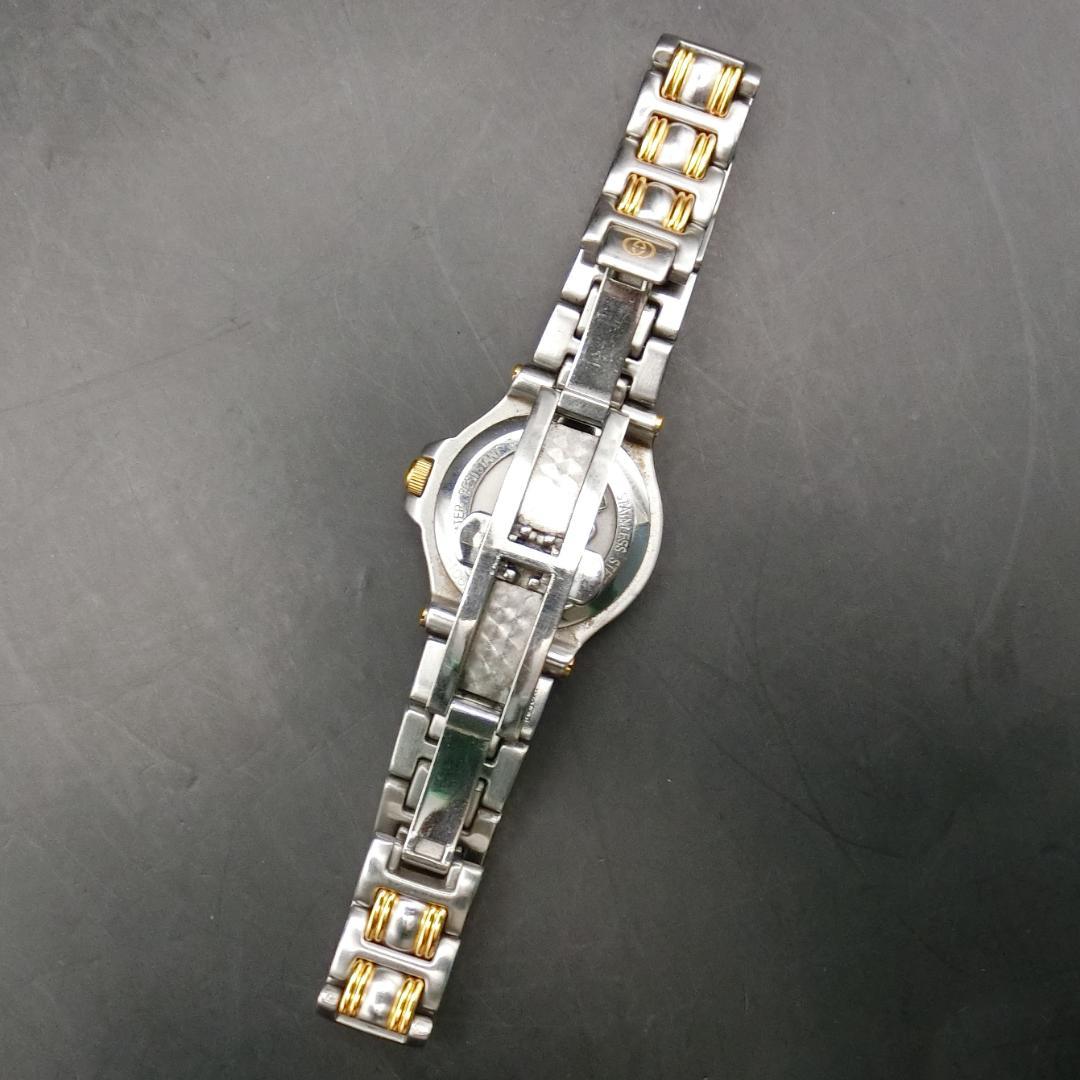 B【稼働】GUCCI 腕時計 シルバー ゴールド　レディース