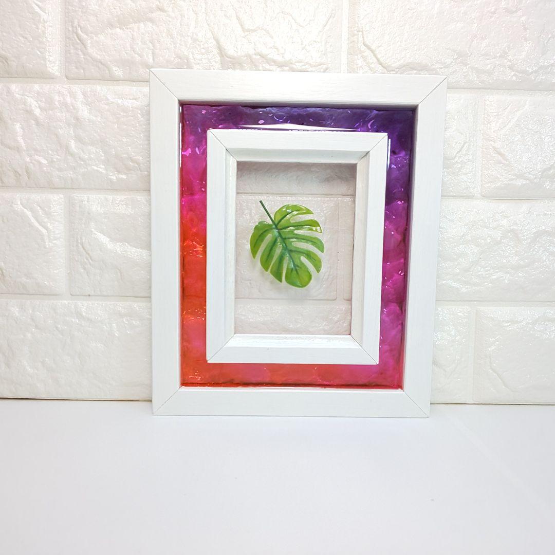 【1211】ウッドレジン　オーシャンアート　フォトフレーム　海レジン　インテリア