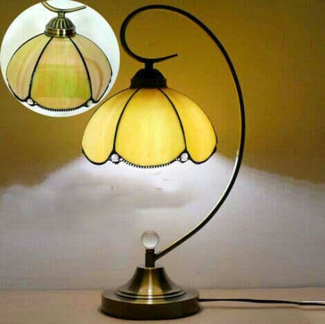 牧歌的な地中海のリビングルームのベッドルームランプ暖かいテーwu0