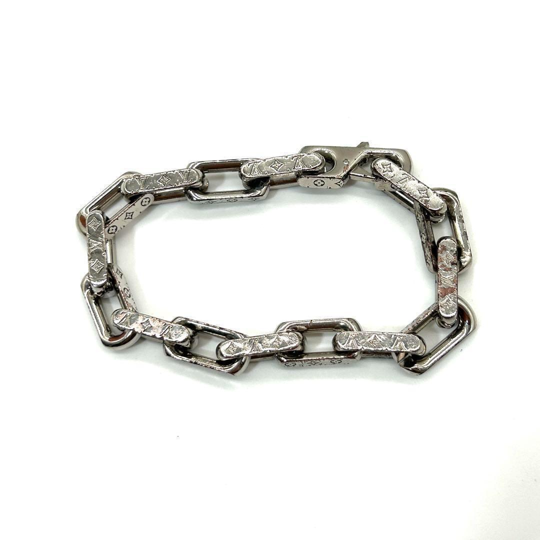 ルイヴィトン　LOUIS VUITTON　ブレスレット　モノグラム　チェーン
