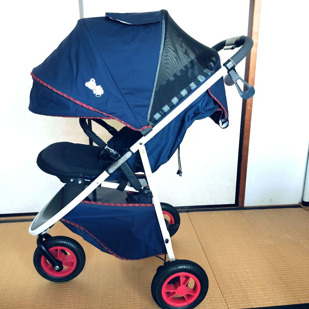 【familiar×アップリカ】スムーヴ　プレミアムスムーヴ　ベビーカー　三輪
