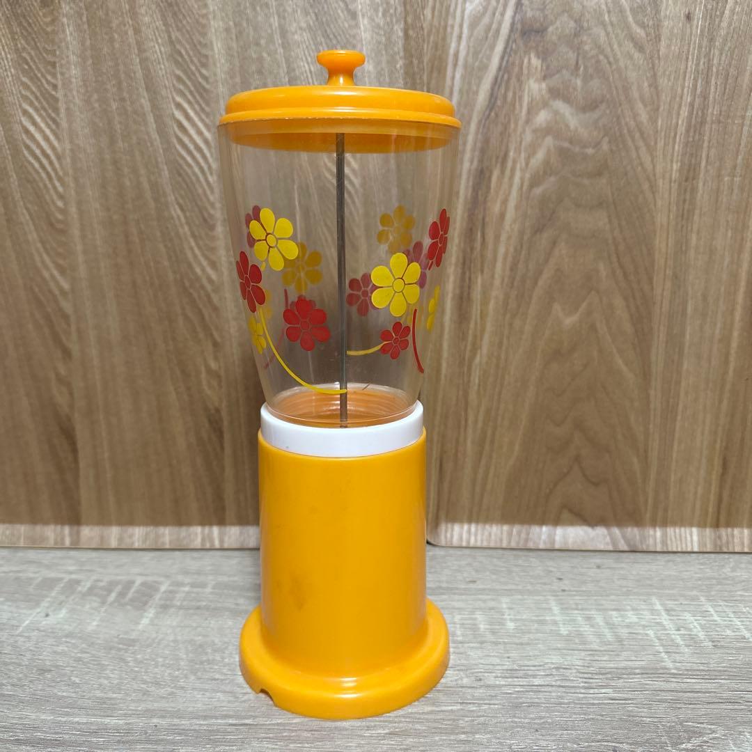 昭和レトロ TOWA箸立てオレンジ 花柄