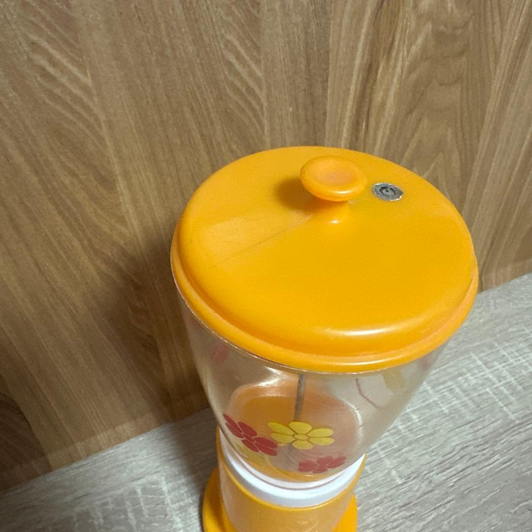 昭和レトロ TOWA箸立てオレンジ 花柄