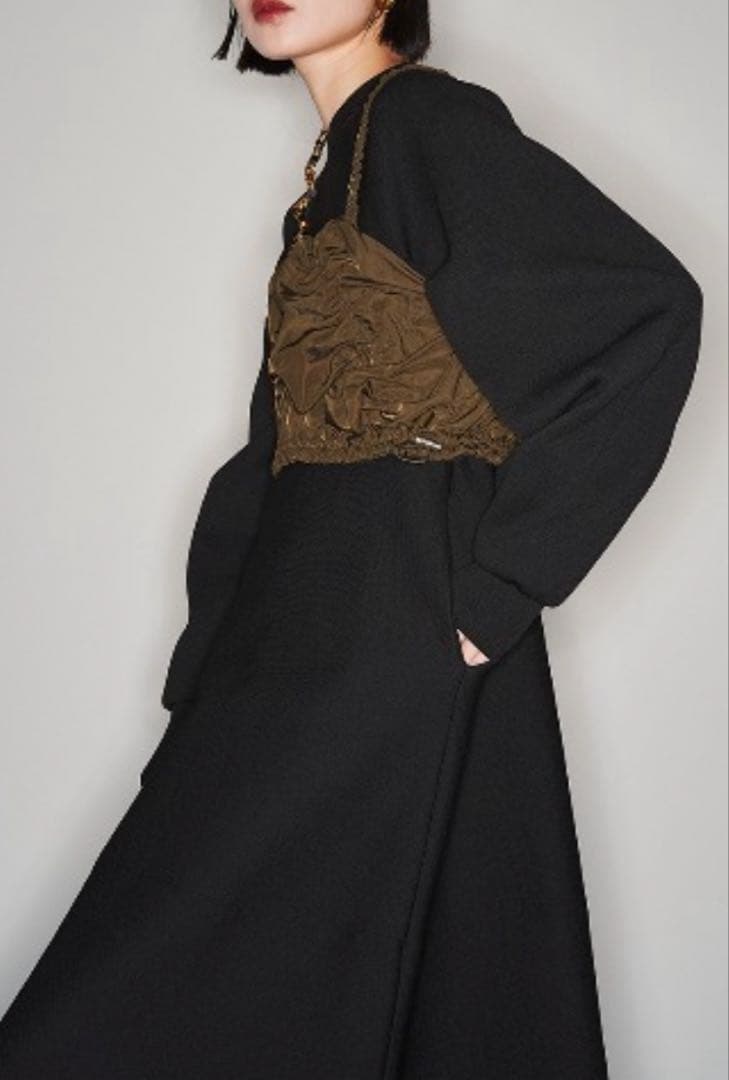 OMMOテントラインワンピース　 TENT LINE KNIT OP 2点