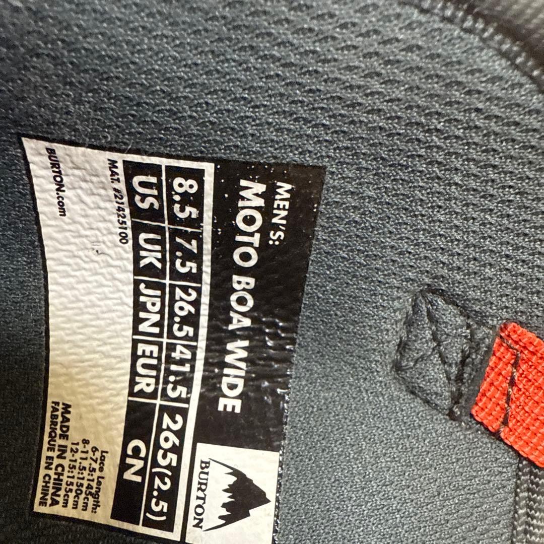 Burton Moto Asian Fit スノーボードブーツ　26.5