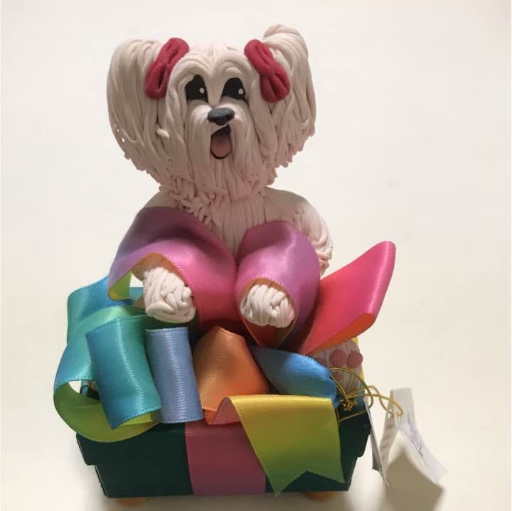 犬 オルゴール 作家 cecile baird アメリカ製