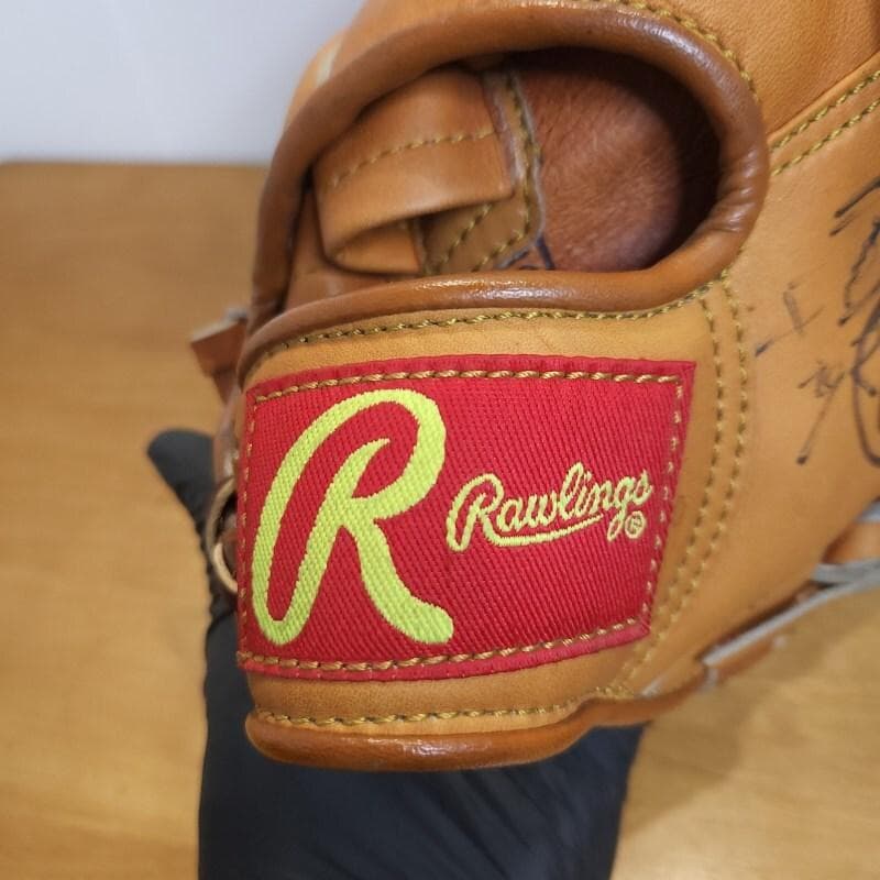 ローリングス 村田兆治モデル 直筆サイン入り 缶バッチ付 未使用品 軟式グローブ