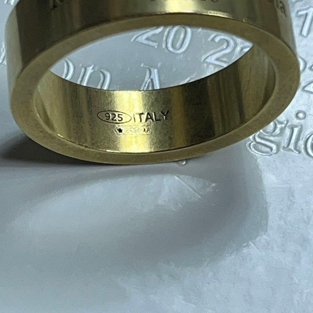未使用 Maison Margiela ゴールド リング シルバー925 指輪