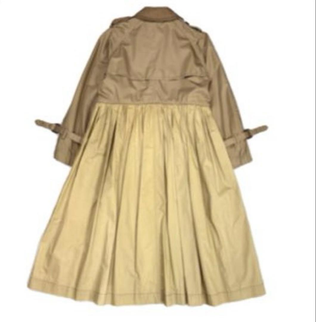 93 トリコ コムデギャルソン トレンチコート バイカラー チェック