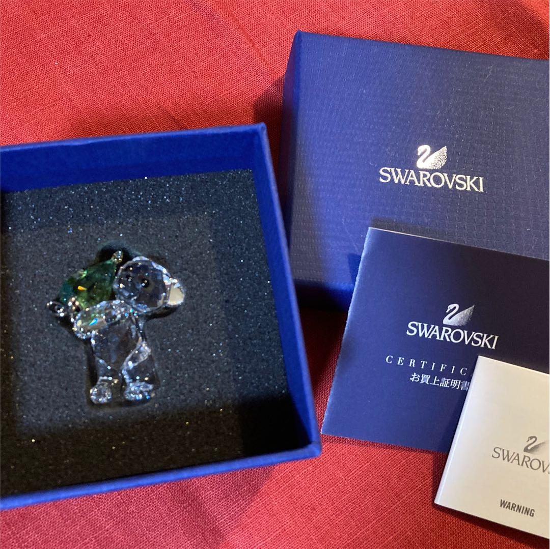 スワロフスキー Swarovski 2011年限定 クリスマスベア 熊置物