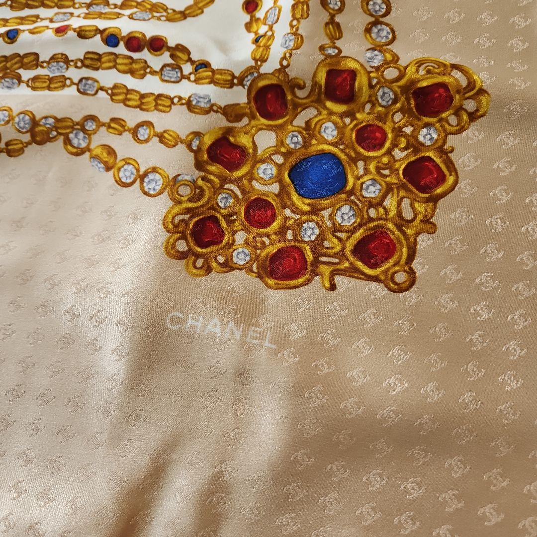 CHANEL シルク スカーフ 大判