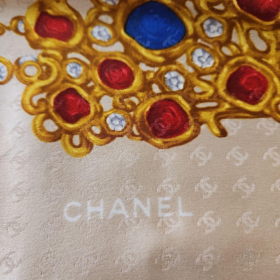 CHANEL シルク スカーフ 大判