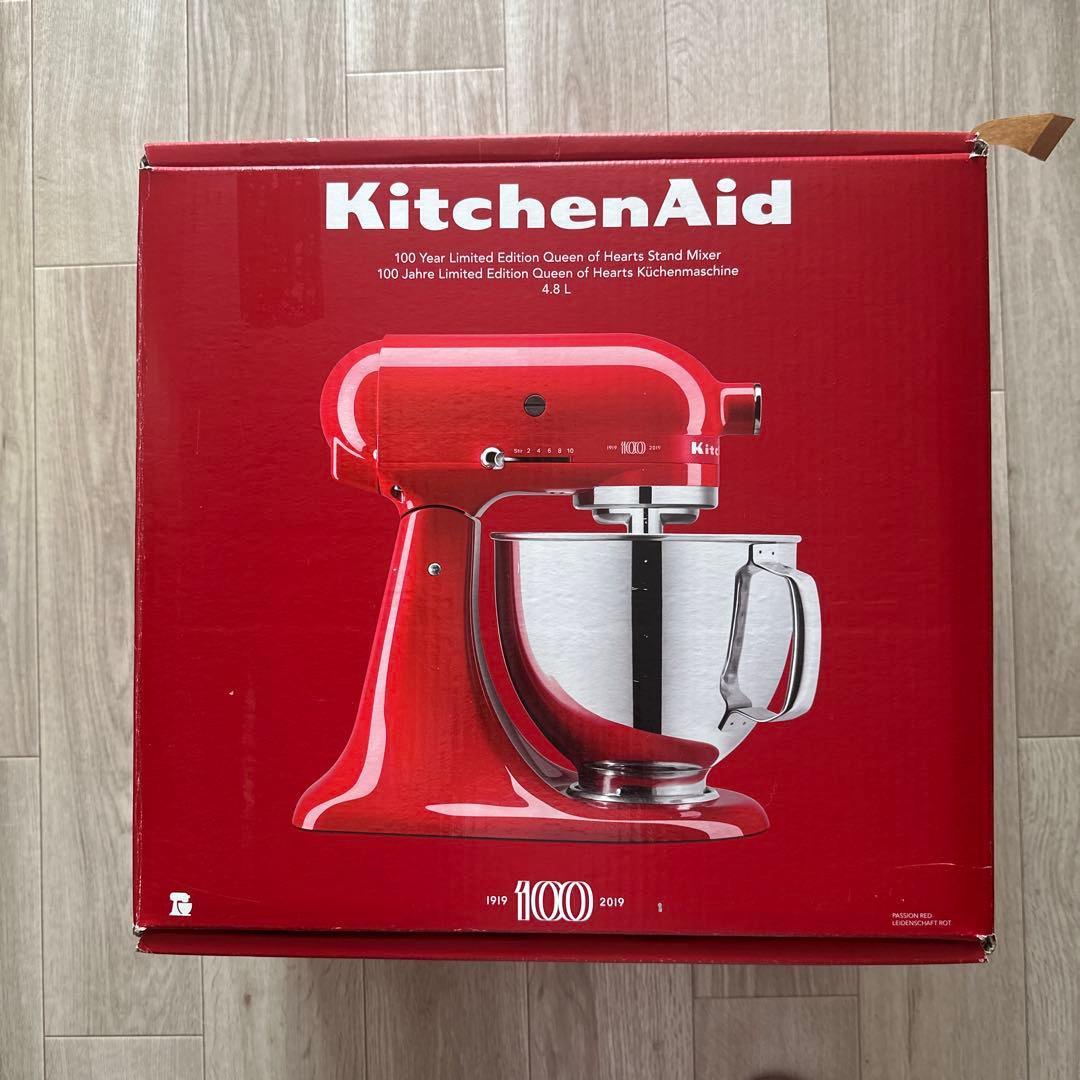 [美品] キッチンエイド100周年限定「クイーン オブ ハーツ」スタンドミキサー