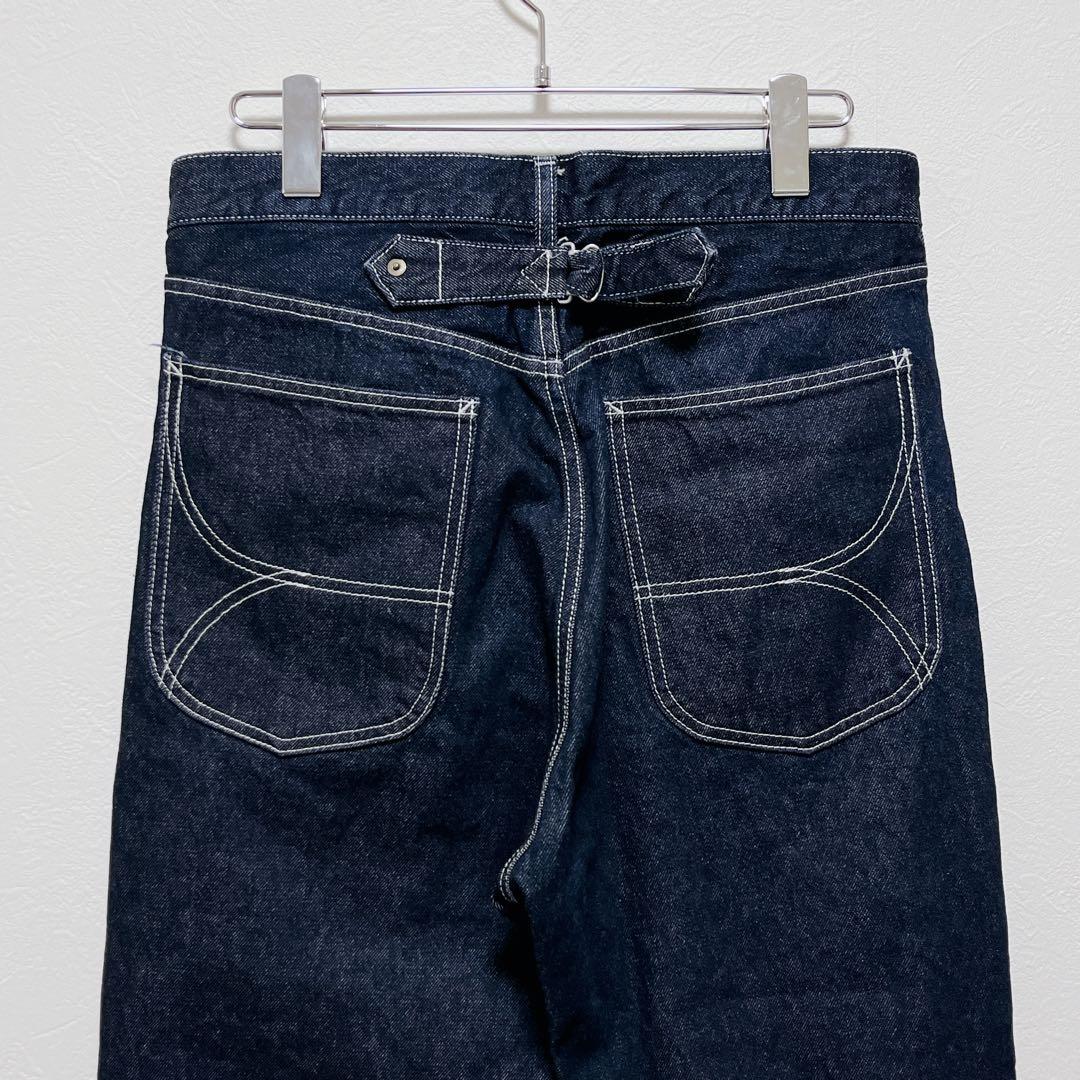 【BRILL ブリル】ボタンフライデニムパンツ/美品/育てるデニム/インディゴ