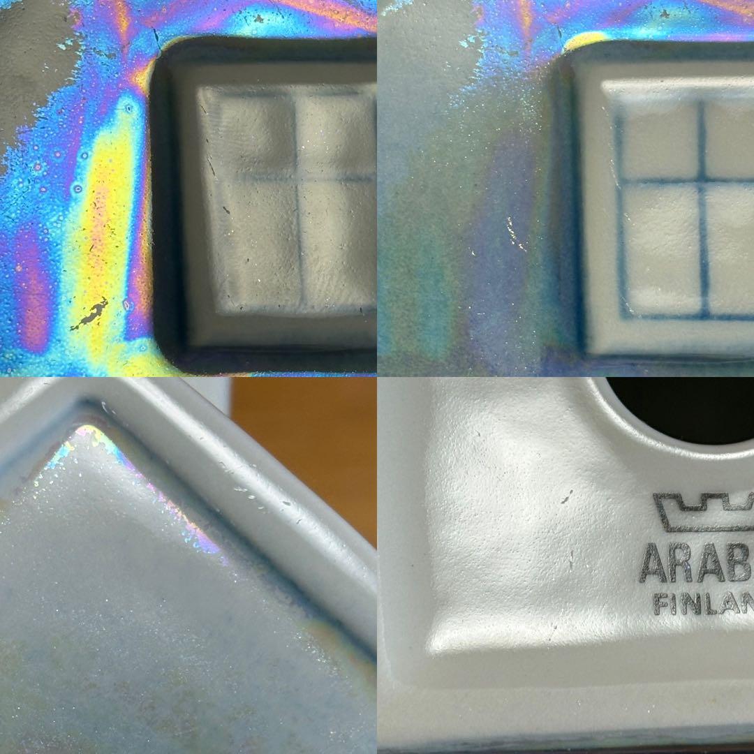 【窓立体型】ARABIA ヘルヤ ハウスキャンドルホルダー Talo ブルー