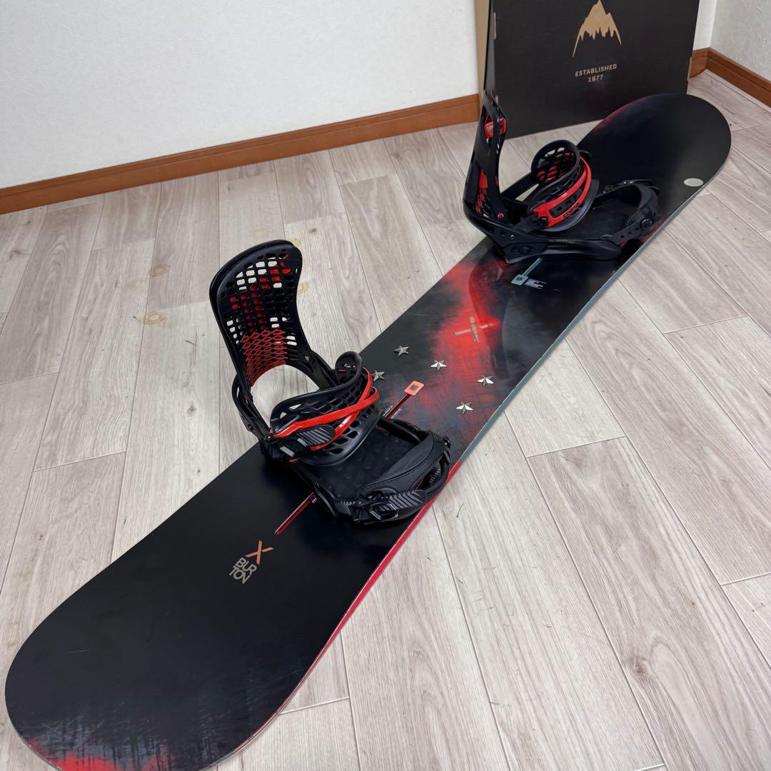 BURTON CUSTOM X 160cm スノーボードセット
