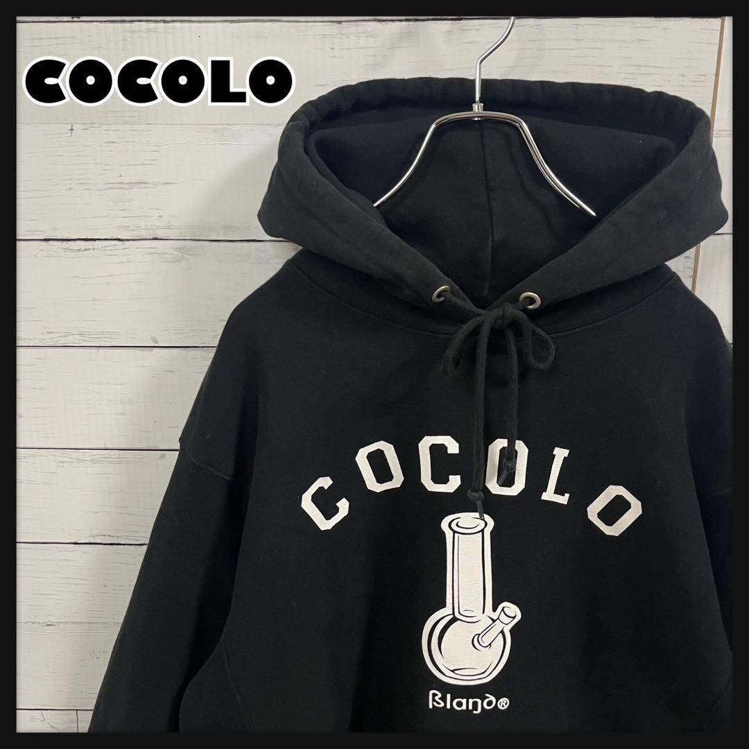 1【人気Lサイズ】ココロブランド☆定番人気 センタービッグロゴパーカー☆7395